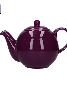 LondonPottery星球紫色英式陶瓷茶壶下午茶咖啡泡茶壶礼物500ml