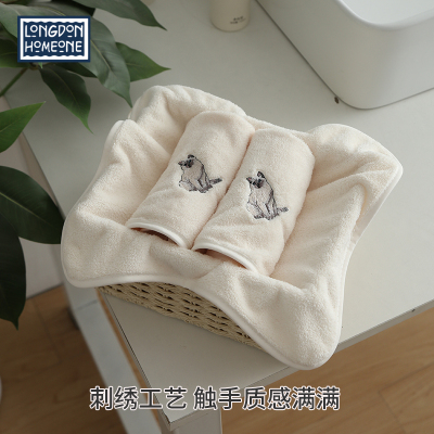 LHO雪花绒超吸水刺绣擦手巾