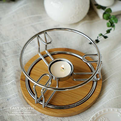 简约不锈钢茶壶茶具加热保温炉