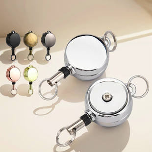 pull keychain telescopic easy hanging cab loss Metal anti