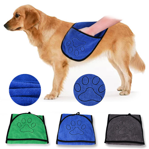 Pet Dog Bath Towel for Small Medium Large Dogs Microfiber S