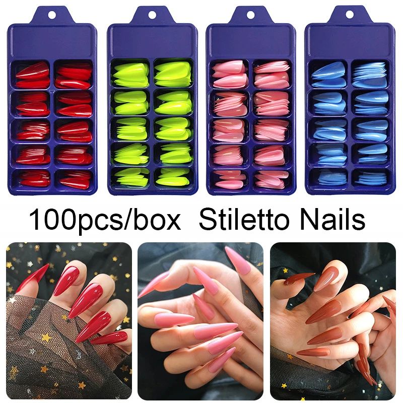 harp Full Fake Nails Sizes UV Gel Artificial Press On Nails