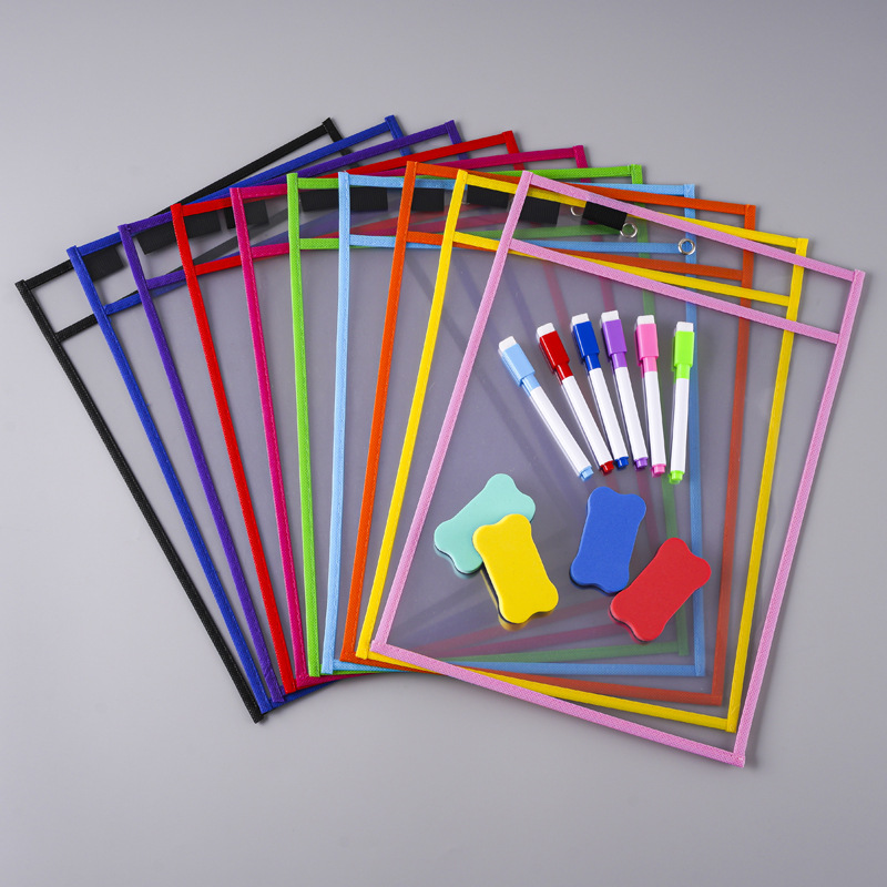 25.5 * 35.5 file set, 10PCS storage PET transparent dry wipe