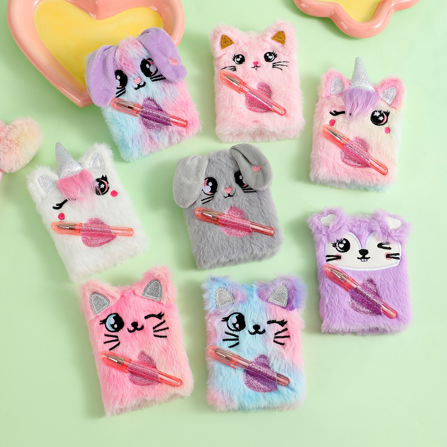 Children's cute cat notebook mini pocket  student notebook