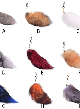 Tail Fox Tail Keychain Pompom Bag Decor Fluffy Fur Keychain