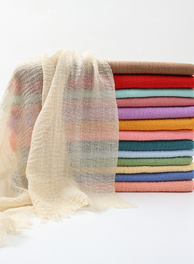 Colorfull and Linen Scarf Shawls Wraps Designer Scarfs