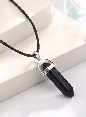 Sextagonal couple sexy collarbone chain Bohemian necklace