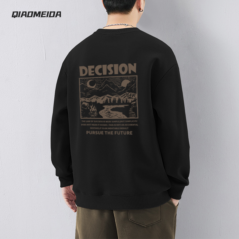 山系风港风潮牌圆领卫衣