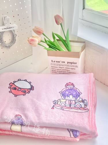 恋与深空可爱空调毛毯