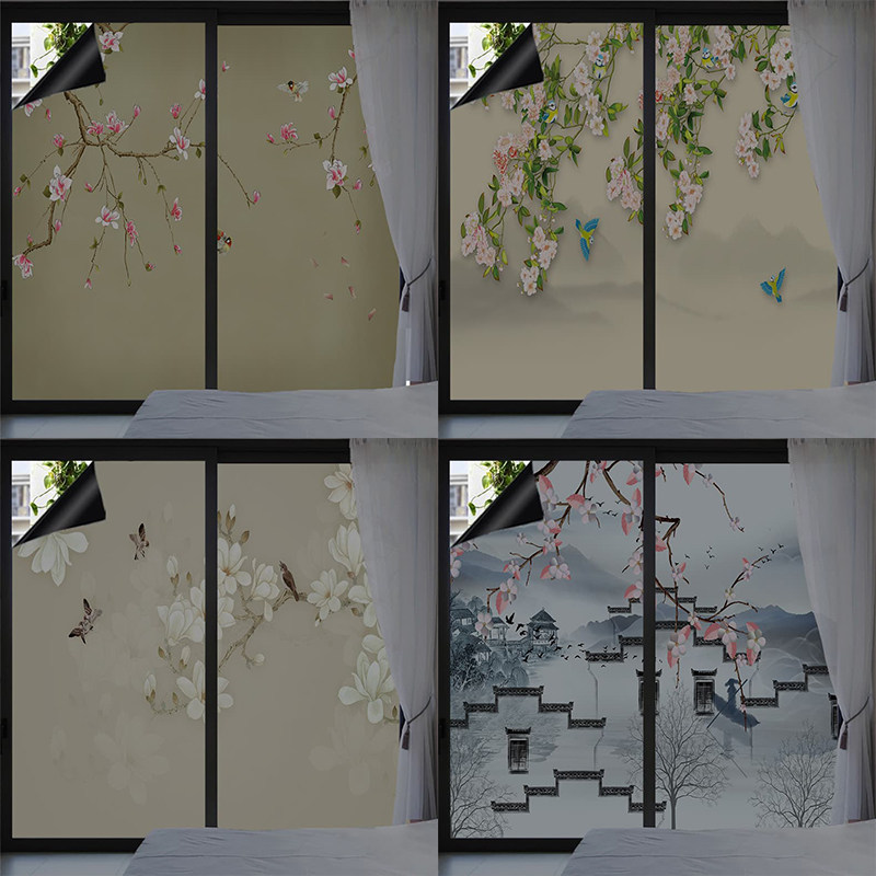 全遮光隔热防晒颜色鲜艳黑磨砂膜图片