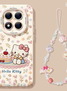 适用红米note15pro手机壳女款note14保护套小米高级note11pro硅胶防摔13por+全包redmi碎花12turbo软可爱KT猫