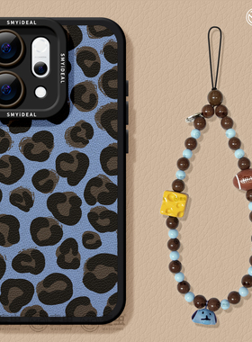 适用opporeno14手机壳女款reno12pro保护套13全包9pro硅胶8防摔reno7se高级oppo软壳6豹纹11小羊皮蓝色10个性