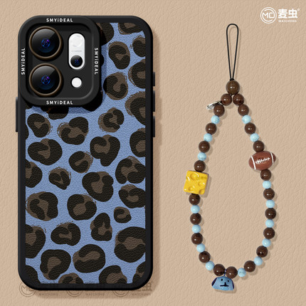 适用opporeno14手机壳女款reno12pro保护套13全包9pro硅胶8防摔reno7se高级oppo软壳6豹纹11小羊皮蓝色10个性