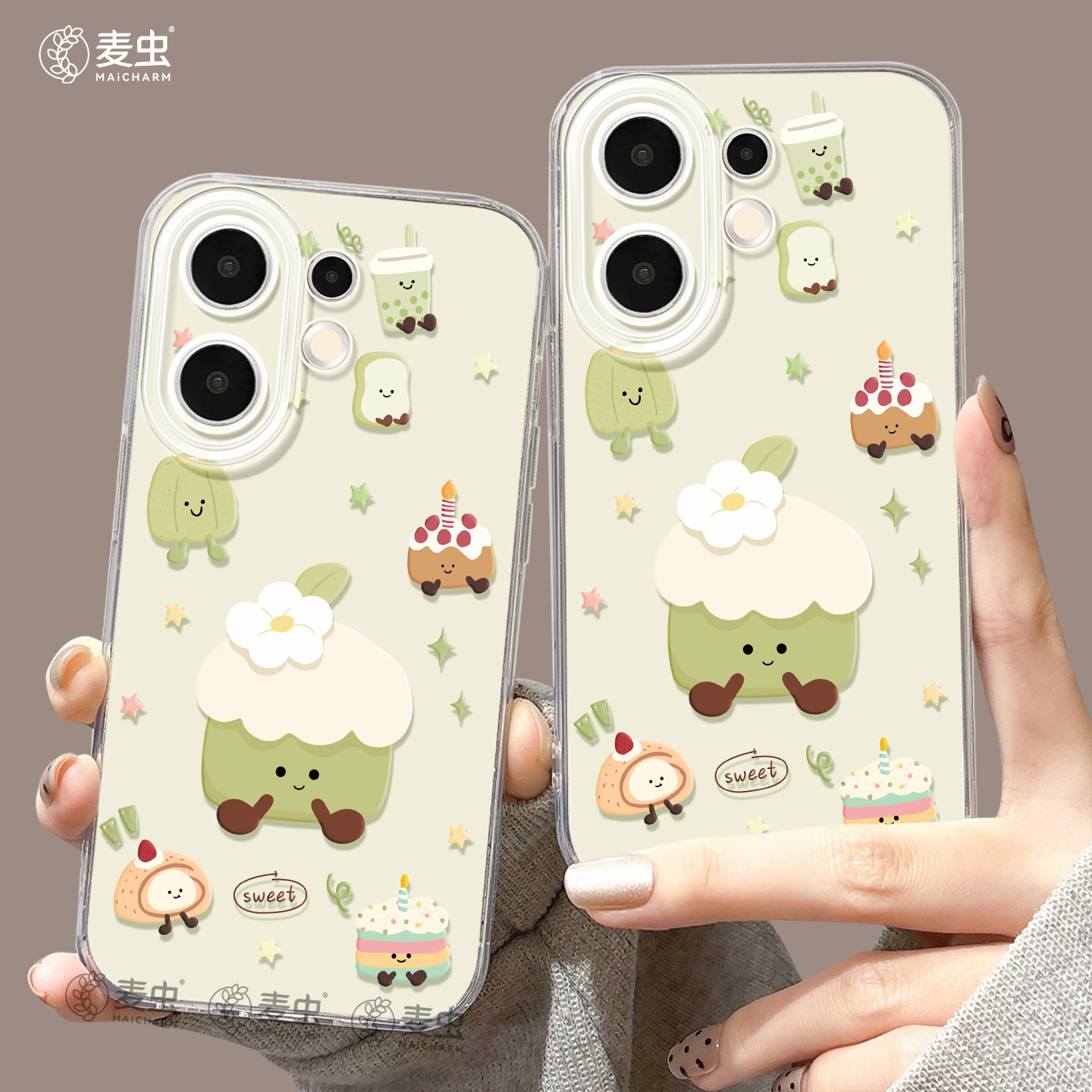 适用vivos50手机壳女款s30pro保护套vivo s16e全包18防摔s15/s12高级s18硅胶软s17外壳卡通19好看蛋糕新款s20