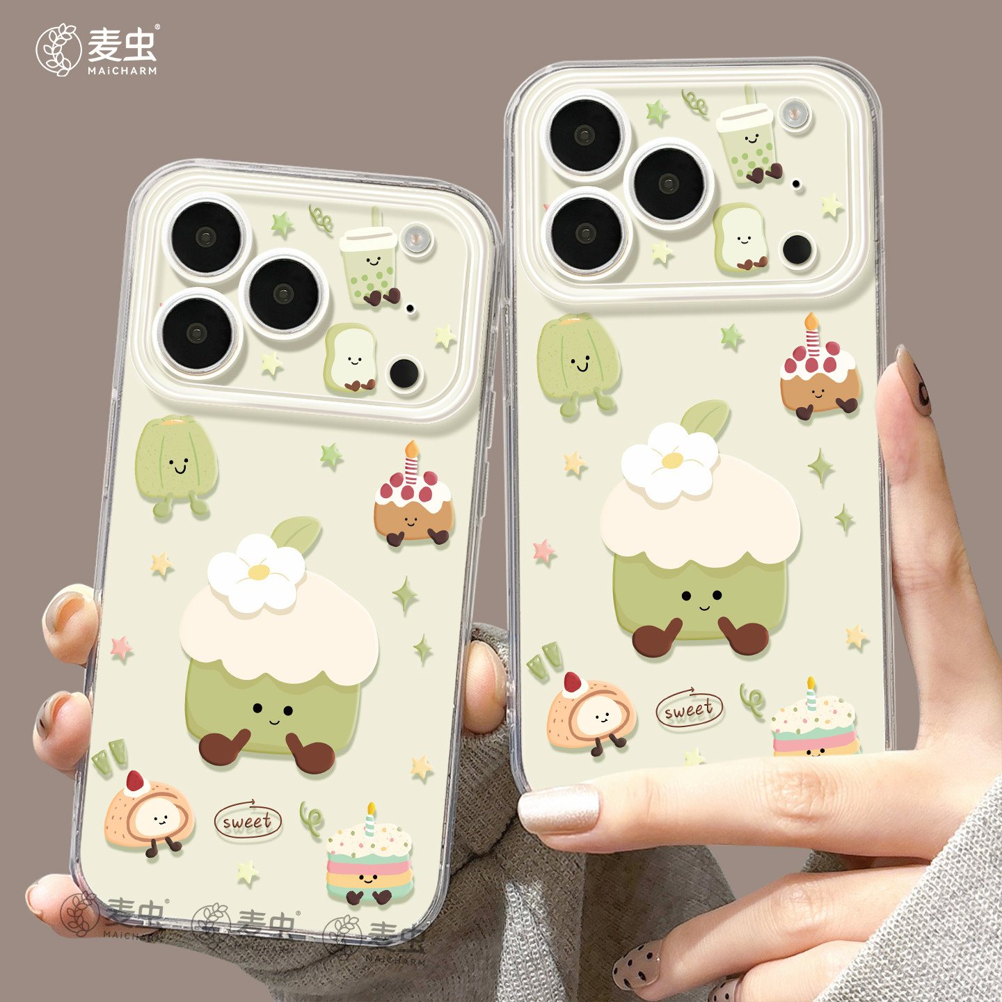 适用苹果17手机壳女款iphone16pro保护套13mini全包14防摔11/12/xs软外壳7plus硅胶8高级15好看se卡通蛋糕max