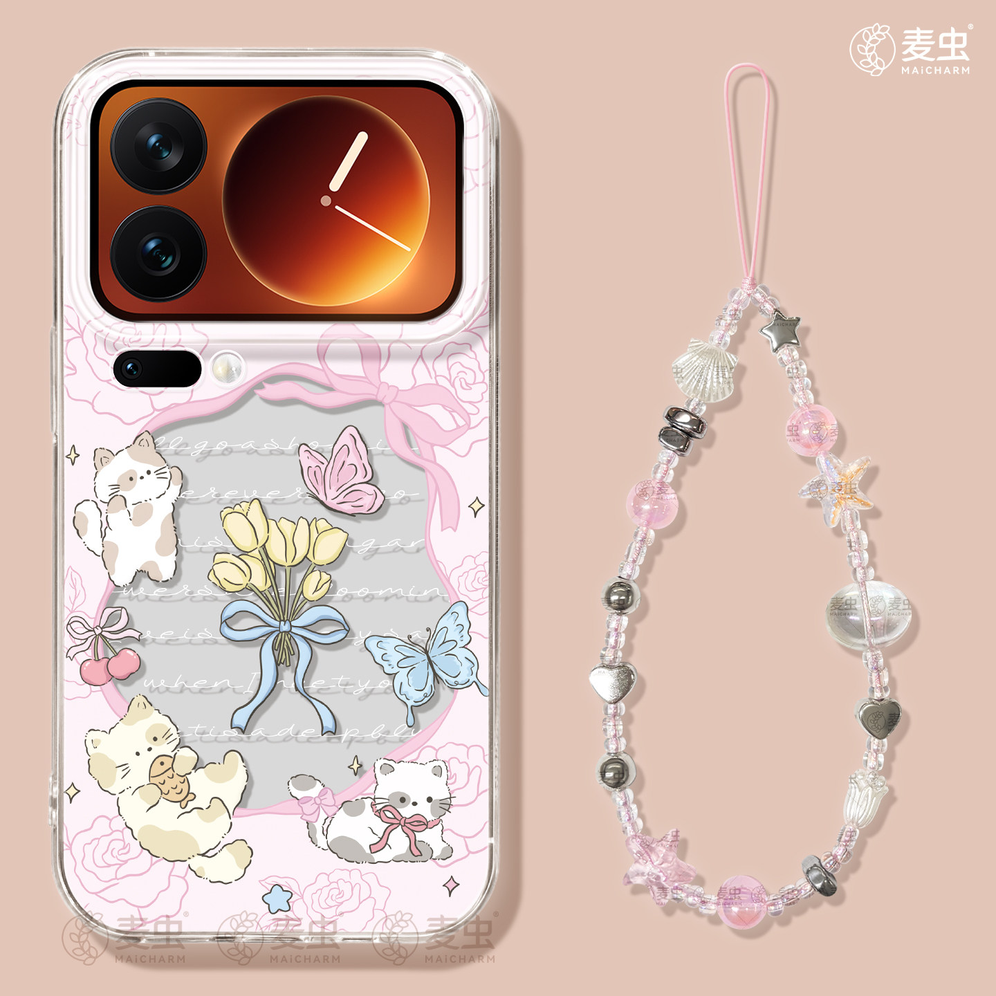 适用小米17手机壳女款17pro保护套新款小米13ultra全包防摔12pro硅胶高级外壳14青春版蝴蝶15por好看猫咪软壳