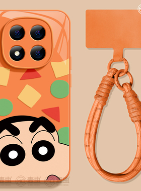 适用红米note15pro手机壳女款note14保护套小米高级note11pro硅胶防摔13por+全包redmi玻璃12turbo软好看橙色