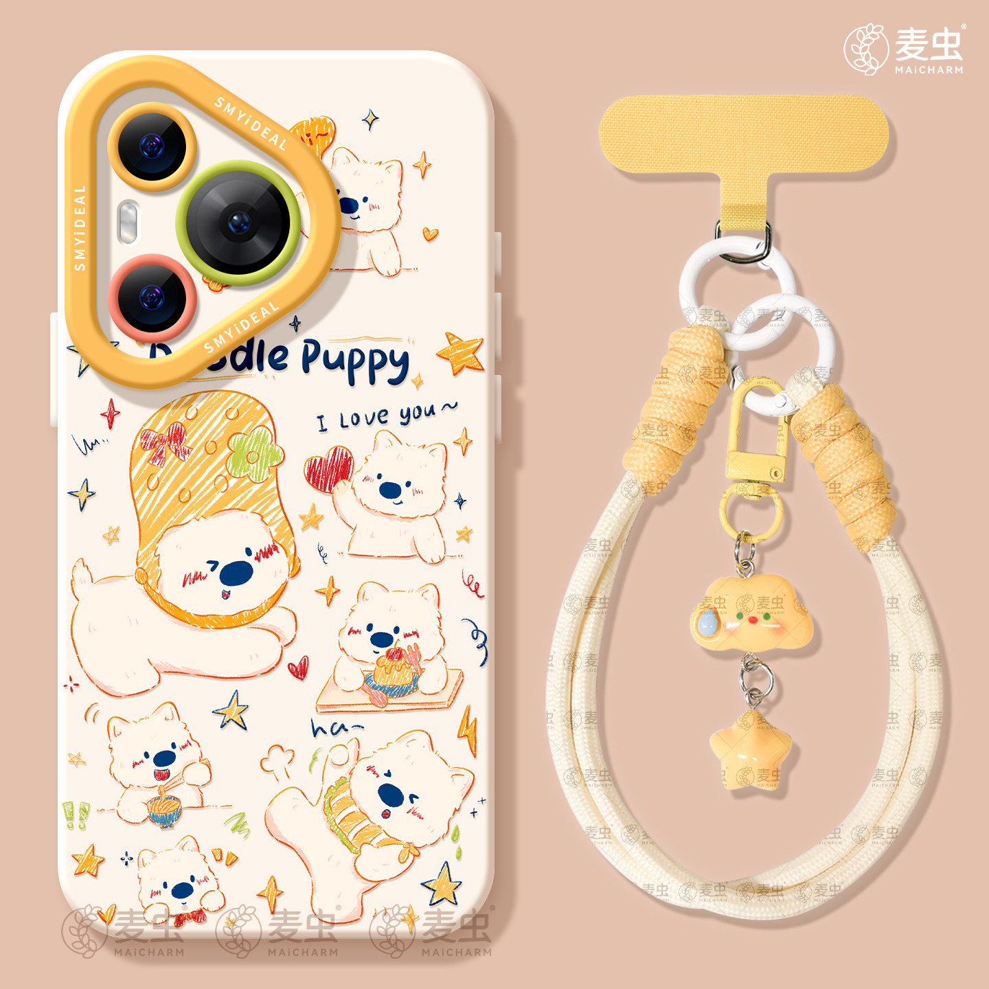 适用华为Pura80手机壳女款p70pro保护套新款ultra硅胶防摔50pro全包p40高级60pro+好看p80涂鸦小狗art软外壳