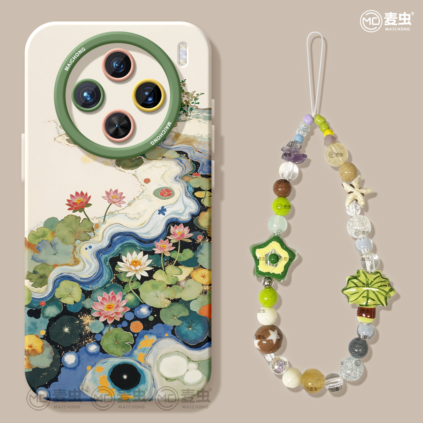 【热卖新品】古风水墨荷花手机壳