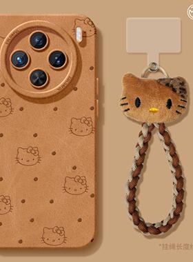 适用vivox300手机壳女款x200保护套x80pro硅胶x70全包防摔x60tpro磨砂x50新款x90卡通viv0KT猫手链pro+软外壳