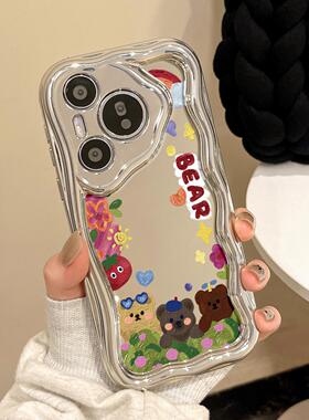 适用opporeno13手机壳女款reno12pro+保护套11全包9pro硅胶8防摔oppo reno7se电镀软壳6por油画小熊5可爱外壳