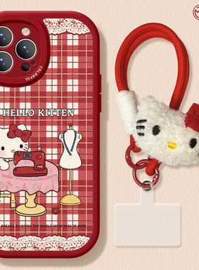 适用苹果17手机壳女款iphone16pro保护套13mini全包14防摔11/12/xs软外7plus硅胶8小羊皮15红色seKT猫max凯蒂