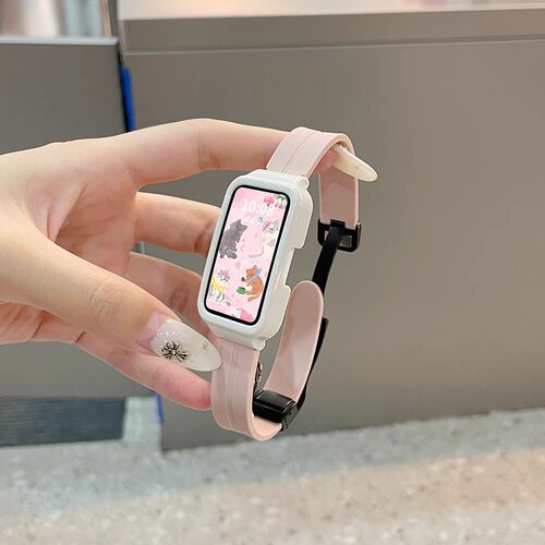 手环9表带夏天新款透气硅胶磁吸