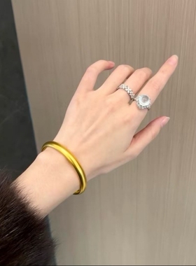 水贝黄金金包银泥鳅背手镯送女友