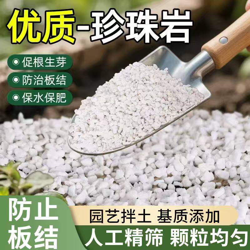 园艺珍珠岩颗粒大包装5斤多肉兰花基质营养土无土栽培发根珍珠岩