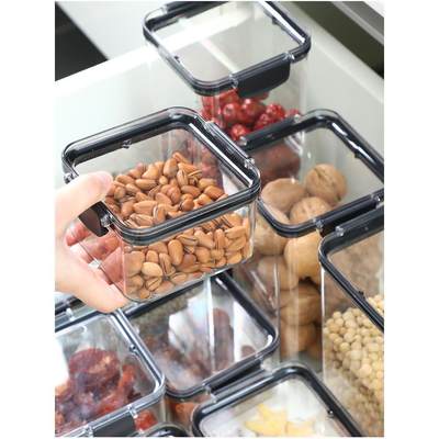 Food Storage Container Plastic Box Spices Sugar Jar Bowl For