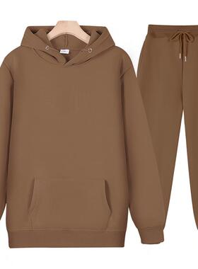 Solid color hoodie sweatpants suit 男女款连帽卫衣 运动裤套装