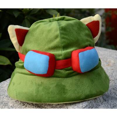 Game LOL Swift Scout Teemo Cosplay Hat 英雄联盟提莫帽子