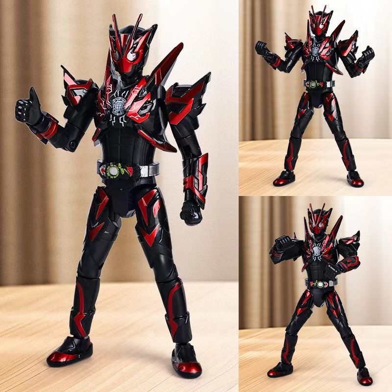 地狱红蝗虫SHF金属假面骑士关节可动创骑甲斗现货手办模型玩具