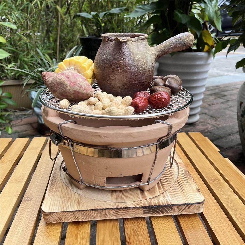 罐罐茶煮茶器茶具套装户外家用煮茶茶壶陶瓷炭火围炉煮茶炉子粗糙
