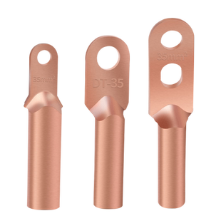 DT紫铜鼻子线耳接线端子16/35/50/70/95/120/150/185/240/300平方