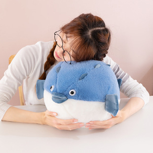河豚新款 公仔毛绒玩具抱枕女友送生日礼物鳄鱼男生胖嘟嘟娃娃玩偶
