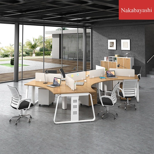 Стол для сотрудников в Шанхае, перегородка для персонала, держатель для карточек, 4, четыре, 6 человек, комбинированный стол и стул, простой