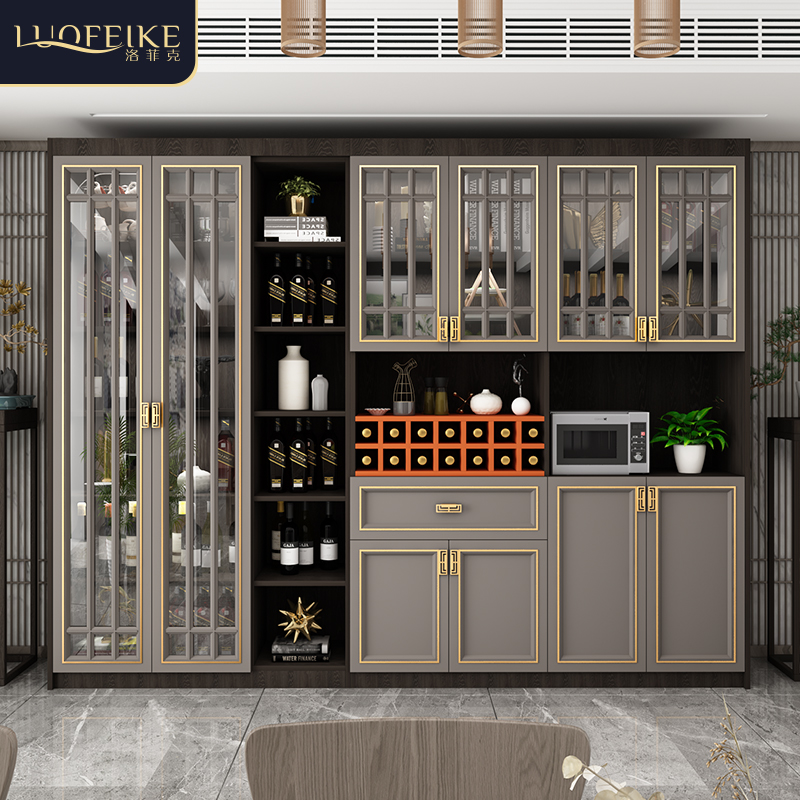 3期免息中式餐边柜酒柜一体高柜