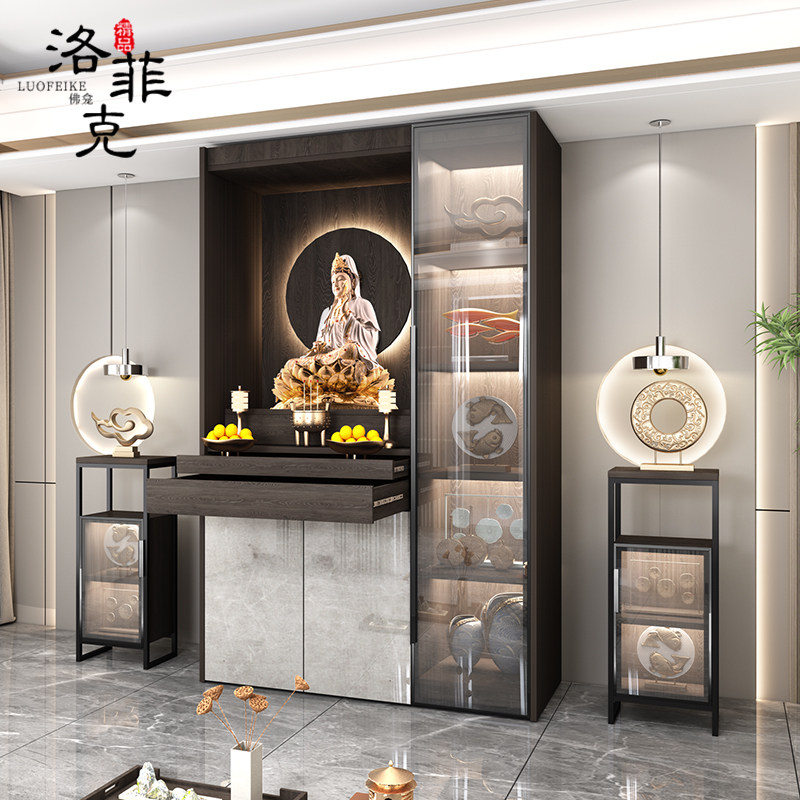 现代轻奢佛龛家用观音菩萨供奉台