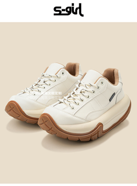 SGIRL TWTW超厚底老爹鞋2025年秋冬新款小个子增高松糕鞋轮胎鞋潮