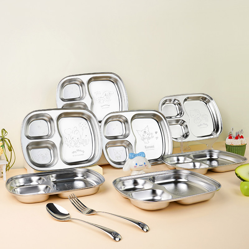 游器物hellokitty不锈钢分格盘