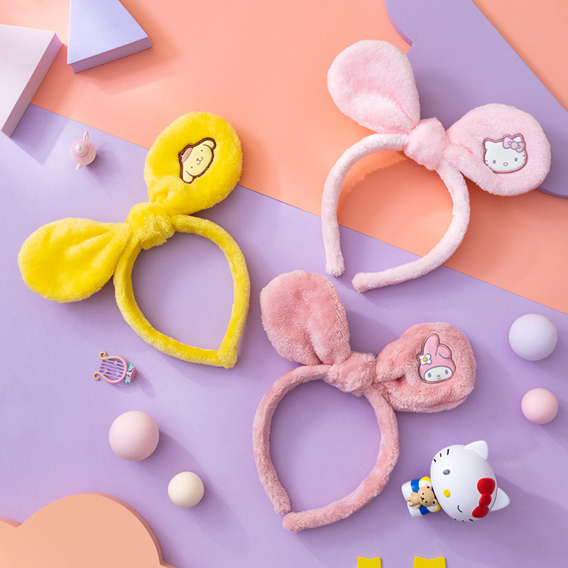 HELLOKITTY 发箍发带女2023新款百搭布丁狗发捆美乐蒂蝴蝶结头饰