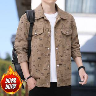 yishion以纯2026新款男装百搭加棉男灯芯绒夹克外套男士春春秋工