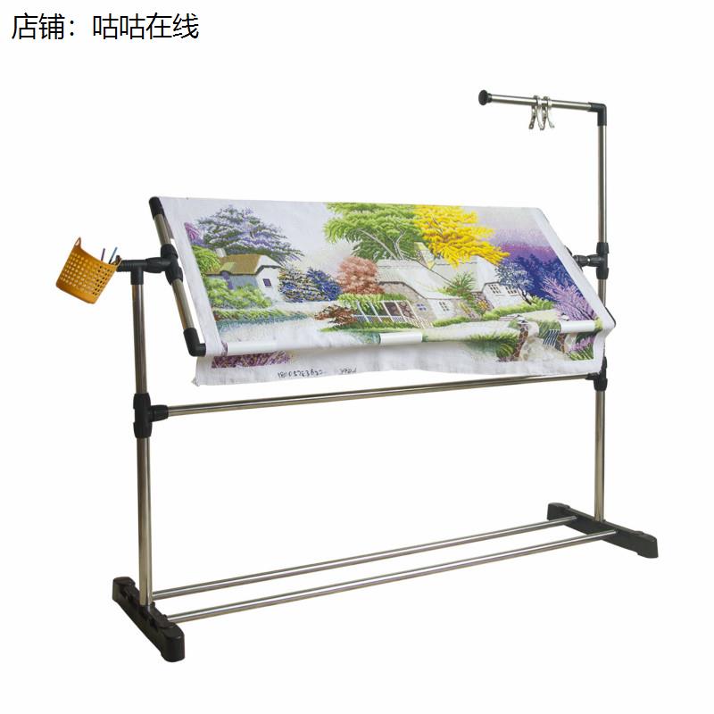 十字绣架子绷绣花专用工具框架家伸缩支架新款大号可调台式固定i.