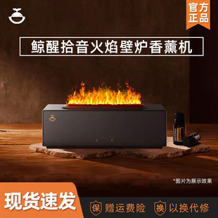 鲸醒火焰加湿器办公室桌面香薰机家用静音卧室高颜值炫彩氛围灯