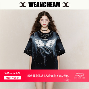 WEancheAM 涂鸦印花T恤女 24SS春夏新品 未未姆