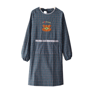 成人加厚粗布加长男围裙干活厨房上班工作反穿罩衣耐磨加肥女定制