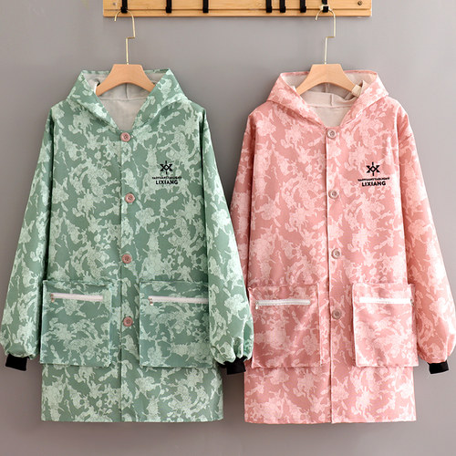 时尚上班帆布罩衣工厂长袖秋冬耐磨干活正穿