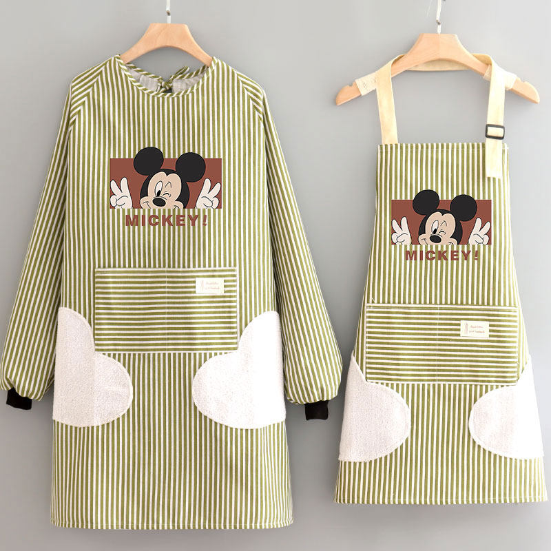 长袖围裙女厨房家用护衣反穿做饭罩衣