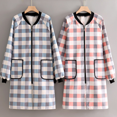 干活上班帆布透气耐磨防污秋冬围裙罩衣成人